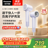 松下（Panasonic）【护发看得见】高速护发吹风机速干负离子电吹风家用不伤发送女友生日礼物小森林霞光紫EH-NE6L