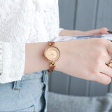 聚利时(julius)手表女小巧细带气质学生简约女孩女士文艺小清新百搭韩版潮流石英女表JA-864 咖啡色