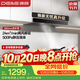 德意（DE&E）抽油烟机 欧式顶吸油烟机 24大风量 三重净烟系统 挥手智控 以旧换新 CXW-268-851A