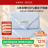 水星家纺蚕丝被100%蚕丝子母被子冬被冬季加厚被芯约10.2斤220cm×240cm