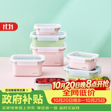 乐扣乐扣（LOCK&LOCK）炫彩食品级不锈钢保鲜盒冰箱收纳学生餐盒洗碗机可用600ML粉色