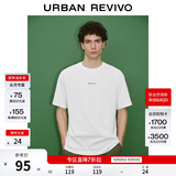UR2026夏季新款男装气质简约日常字母刺绣棉质T恤UMM460030+ 本白 S