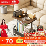 溢彩年华中古风小推车零食置物架复古移动茶几边柜沙发边几小桌子1880BK