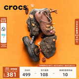 CROCS卡骆驰贝雅云彩洞洞鞋户外沙滩女鞋休闲鞋百搭花园鞋|208186 黑色-001(含智必星) 36 /37(230mm)