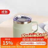乐扣乐扣（LOCK&LOCK）遇见咖啡杯保温桌面杯男女情侣水杯子390ML薄荷绿LHC4218MIT