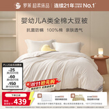 罗莱家纺全棉大豆抗菌春秋被可机洗50%大豆防螨四季被200*230约4.8斤
