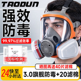 淘盾防毒面罩有害气体化学实验工业防毒防尘口罩防甲醛化工喷漆专用防护全面具化工专用