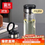 富光尚宇系列单层闷茶玻璃杯 男女士水杯 高硼硅玻璃杯子泡茶杯600ml