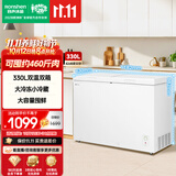 容声330L双温家用冰柜双箱大冷冻小冷藏大冷冻力大容量囤鲜冷柜BCD-330ZMMA以旧换新