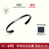 丹尼尔惠灵顿（DanielWellington）dw手镯男经典开口手镯曜目黑小号DW383生日礼物送男友