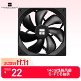 利民（thermalright）TL-C14C 黑色14cm机箱风扇 经典磁稳S-FDB轴承 4PIN PWM 调速风扇