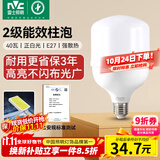 雷士（NVC）LED灯泡球泡节能E27螺口家用商用大功率光源工矿灯40瓦白光6000K