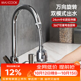 美厨（MAXCOOK）水龙头防溅头 厨房万向旋转花洒过滤延伸器长款24cm MCPJ3653