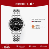 罗西尼（ROSSINI）手表女款 生日礼物机械手表简约商务日历防水女表