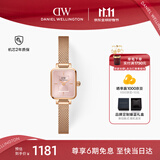 丹尼尔惠灵顿（DanielWellington）DW女士手表复古小方糖钢表带石英腕表生日礼物送女友DW650