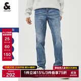杰克·琼斯（JACK&JONES）26年男装修身牛仔裤男弹性品牌男裤休闲潮流四季款宽松直筒裤子 E42中牛仔蓝-第一批 31 175/80A(W31/L30)