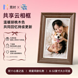 霓时电子相册相框 智能数码相框 云画框 高清显示屏 相片/视频/动图播放 可摆台/壁挂 纪念/节日礼物 木框款-胡桃木色 8英寸-天地盖礼盒【礼袋联系客服送】