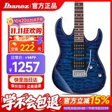 IBANEZ依班娜电吉他GRX70QA-TBB 透明蓝 初学者入门新手男女电吉他套装