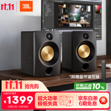 JBL CM500蓝牙音箱音响 桌面音响电脑台式机家用无线有源监听游戏音响 生日礼物男生 黑色