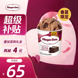 哈根达斯（Haagen-Dazs）【限定新品】巧克力风味布朗尼冰淇淋420ml/桶家庭装