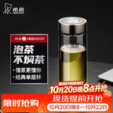 希诺玻璃杯单层加厚大容量家用办公泡茶杯子男车载水杯XN-6017L 530mL
