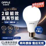 欧普照明（OPPLE）高显色led灯泡12W节能大螺口E27光源高亮节能真彩球泡4000k