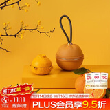 万仟堂户外旅行茶具 高档整套茶具套装陶瓷便携式水果小型茶具 大吉大利
