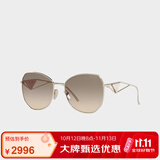 普拉达（PRADA）潮流方形高级优雅太阳镜防晒女士墨镜眼镜0PR57YS官方正品