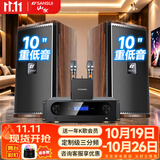 山水（SANSUI）H15 家庭ktv音响套装 家庭影院ktv点歌机一体机 音响家用功放机  三分频卡拉ok点唱机唱歌全套设备 10吋音箱经典款(高性价比）
