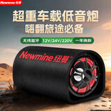 纽曼车载音箱 便携式12V24V汽车蓝牙音响低音炮插U盘TF卡电脑电视手机播放5英寸喇叭
