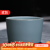 祥业 汝瓷开片可养汝窑茶杯茶具套装功夫品茗杯普洱品杯汝瓷主人单杯 平和杯