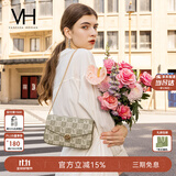 VANESSA HOGAN VH女包山茶花信封包轻奢老花链条小包单肩斜挎包生日礼物送女友