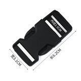 居佳乐塑料加厚安全插扣箱包扣环配件背包带子卡扣子母扣儿童书包调节扣 黑色【内径2.5cm】 2个