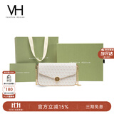 VANESSA HOGAN VH女包山茶花信封包轻奢老花链条小包单肩斜挎包生日礼物送女友