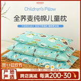原野春荞荞麦枕头儿童护颈枕加长1-2-6-12岁以上荞麦皮壳宝宝专用四季通用 动物世界【10A抑菌+升级双层芯】 单只 30cm*60cm (中号:3-6岁)加长设计