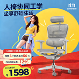 Ergonor保友金豪b雄鹰/悦动 人体工学椅护腰办公椅子电脑椅电竞椅 银白网