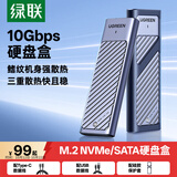 绿联 M.2 NVMe/SATA双协议移动硬盘盒 Type-C/USB3.2外接SSD固态硬盘 适用笔记本苹果17/Macmini外置盒