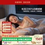 水星家纺羽绒被鹅绒被95%白鹅绒被子春秋被四季被芯单人150×210约2.7斤