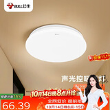 公牛（BULL）声光控感应吸顶灯MX-A012F-ES玄关门廊阳台楼道灯具12W 