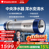 惠尔顿中央净水器全屋净水系统家用自来水农村井水前置过滤器管道超滤机水塔外压大流量不锈钢小区商用 别墅/自建房够用UF6
