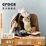 卡骆驰（CROCS）白鹿同款经典云朵洞洞鞋时尚百搭女鞋花园鞋|206750 黑色-001(含智必星) 36 /37(230mm)