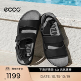 爱步（ECCO）凉鞋男 复古男士运动凉鞋秋天勃肯沙滩休闲鞋男皮凉鞋 科摩500944 黑色50094401001 40