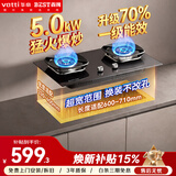 百得【华帝出品】家用燃气灶70%热效率液化气5.0KW猛火灶台嵌两用一级能效纳米防污涂层JZY-QE508