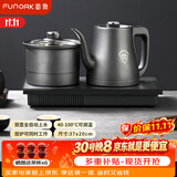 FUNORK全自动上水电热水壶茶台烧水壶304不锈钢茶桌茶几一体机嵌入式电茶壶茶具电茶炉 HL-602清洁款1L