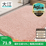 大江Ag+银离子 抗菌浴室地垫卫生间门口吸水垫厕所脚垫纯色60x90cm