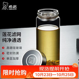 希诺单层玻璃杯男家用商务办公泡茶杯子便携车载水杯XN-6192 530mL