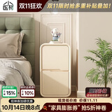 小匠材床头柜卧室迷你小型床边柜现代简约轻奢床头窄柜实木柜子30*40