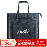 臻佑（Grsaed）鱼护包手提袋长柄43cm多功能防水轻便渔具包鱼护袋加厚耐磨收纳活鱼桶钓鱼配件有侧包 黑色