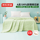 京东京造100%新疆棉花被子四季通用被芯夏被 夏季空调被1.5x2m