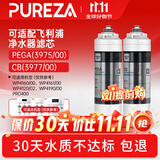 柏纯可适配飞利浦净水器滤芯WP4160 PRO400 WP3975/76/77净水机适用于CBPA/PEGA系列家用过滤替换滤芯 【WP3975+WP3977适配飞利浦pro400